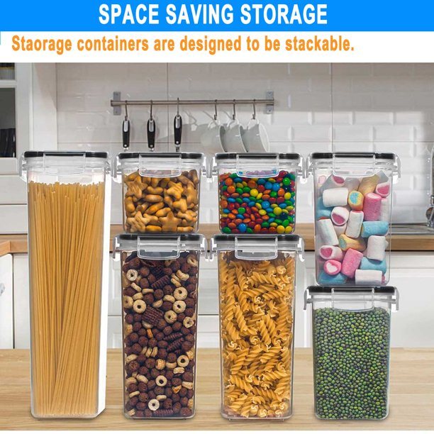 Jar Pack of 4; Square Food Storage Set